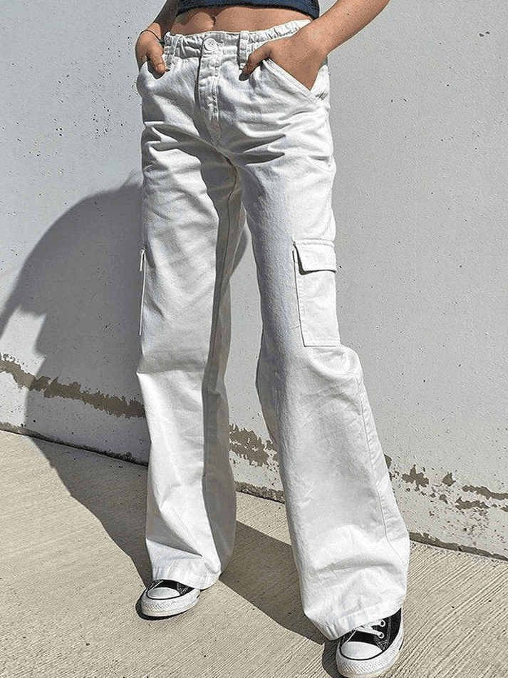 Levoire | Taille Basse Y2K Pantalon Droit
