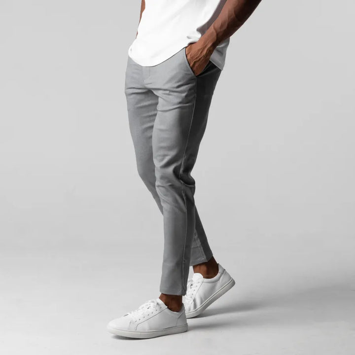 Levoire | Pantalon Chino Pour Hommes Confortable Et Élégant Flexible, Stylé Et Polyvalent Gris