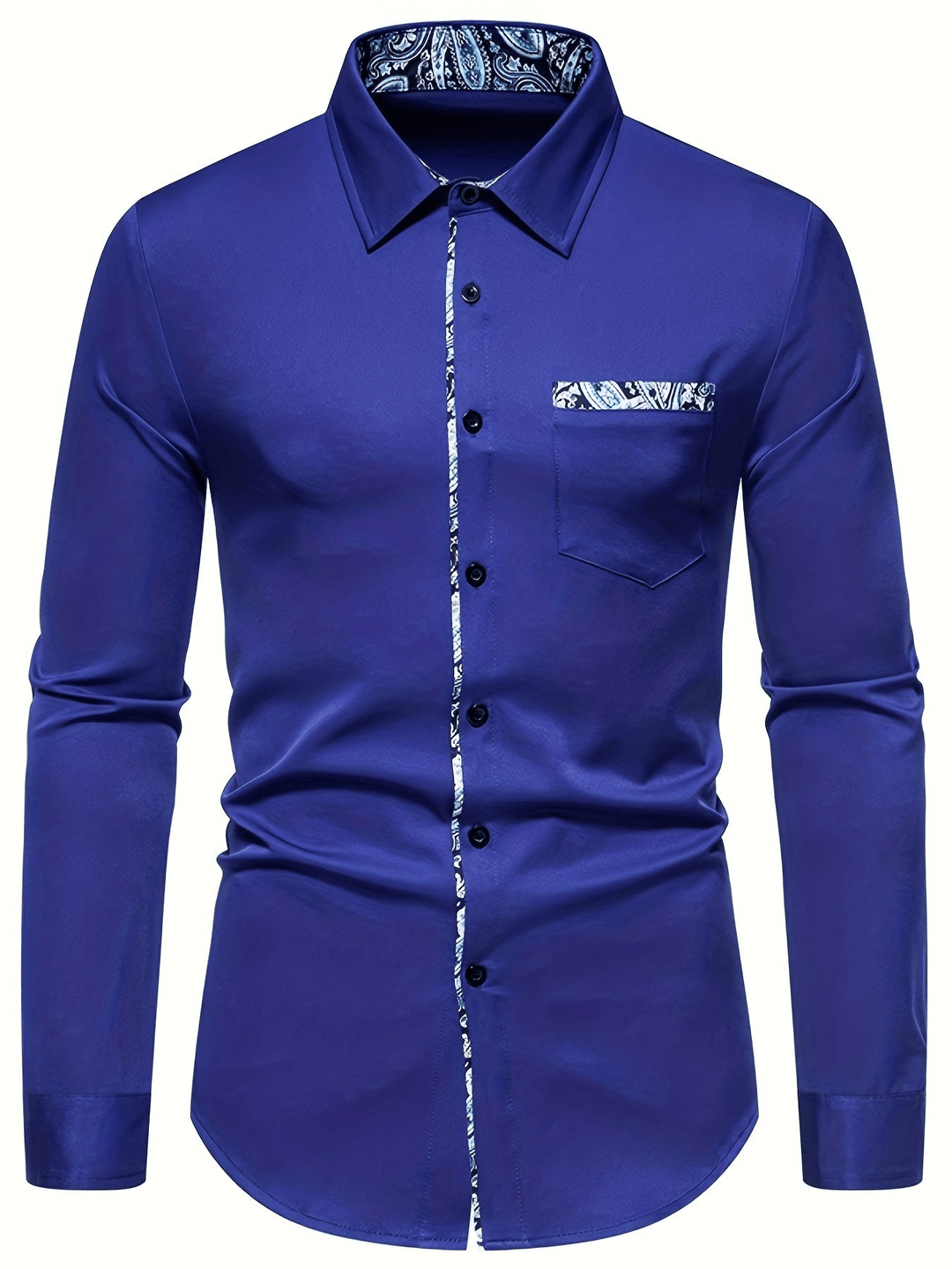 Levoire | Chemise Motif Paisley Homme Bleu