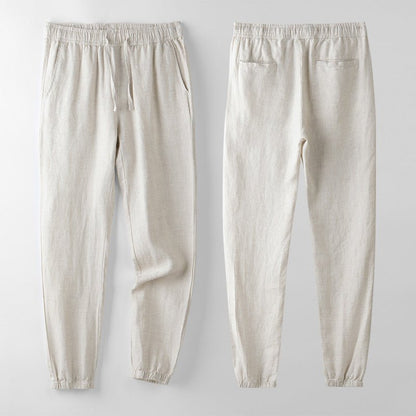 Levoire | Pantalon En Lin Décontracté Düne Beige