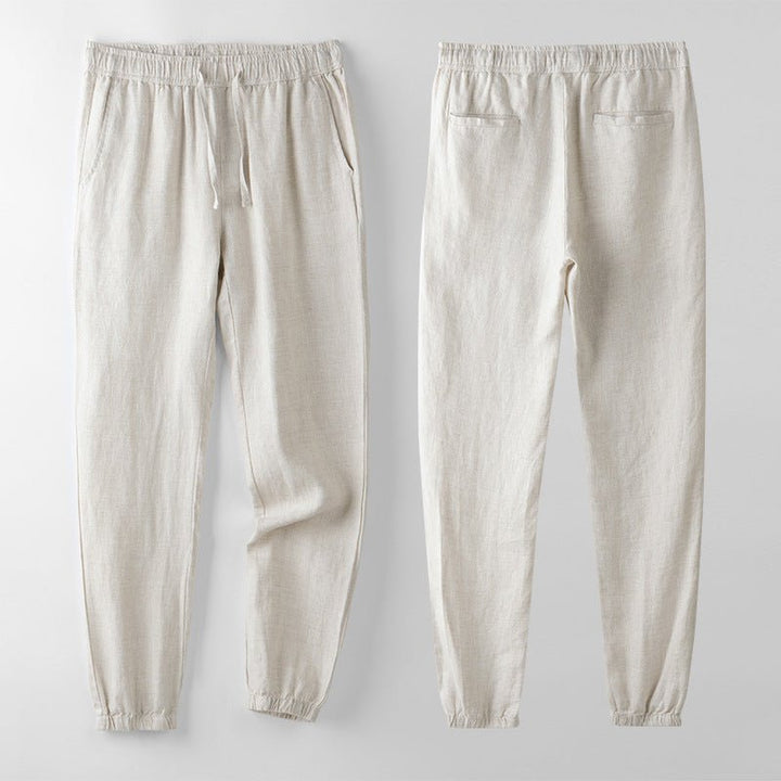 Levoire | Pantalon En Lin Décontracté Düne Beige