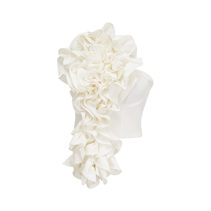 Levoire | Top Avec Application De Fleur Blanche