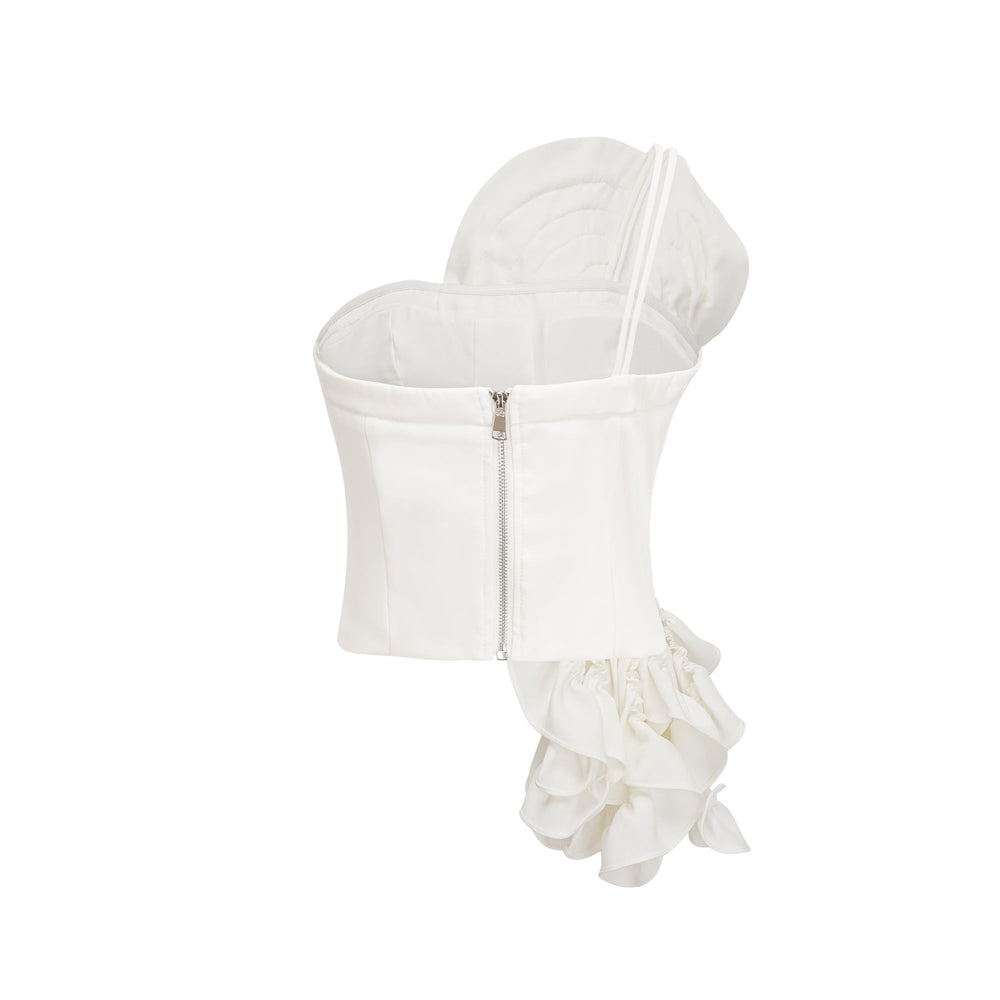 Levoire | Top Avec Application De Fleur Blanche