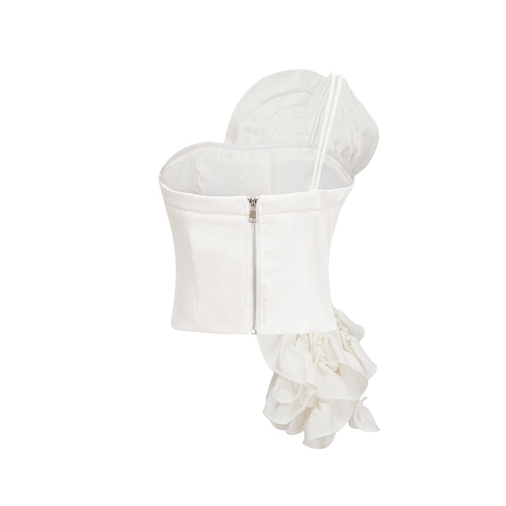 Levoire | Top Avec Application De Fleur Blanche