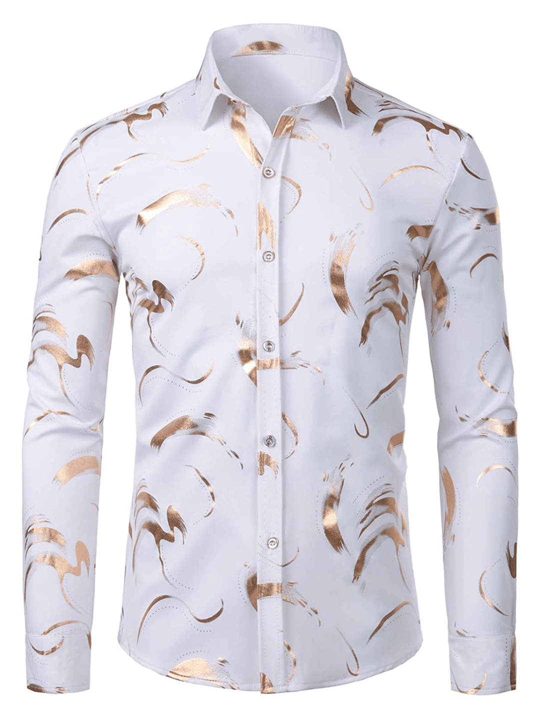 Levoire | Chemise Imprimée Manches Longues Homme Blanc