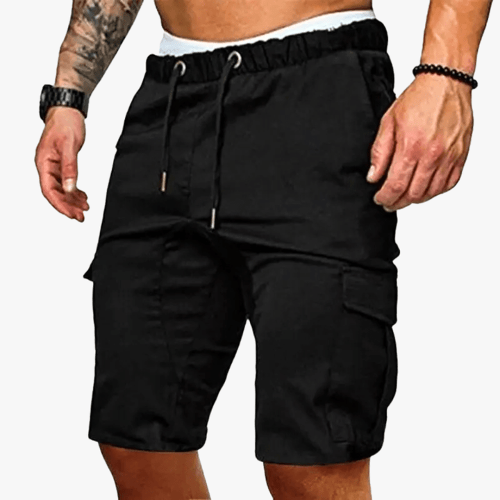 Levoire | Short Cargo Tendance Homme Noir