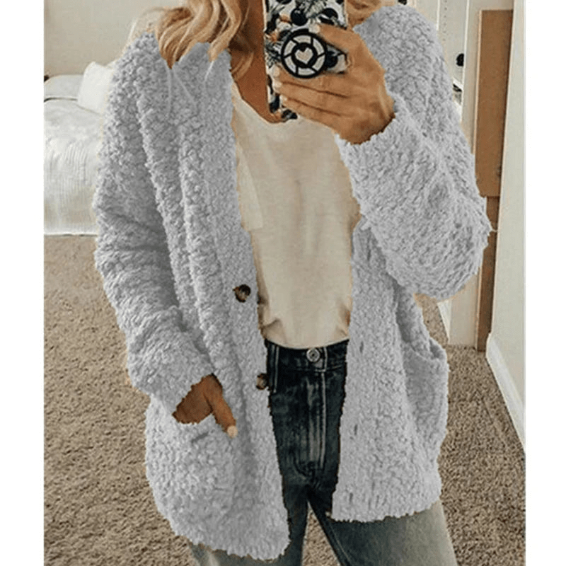Levoire | Pull Tricoté Doux Femme Gris clair