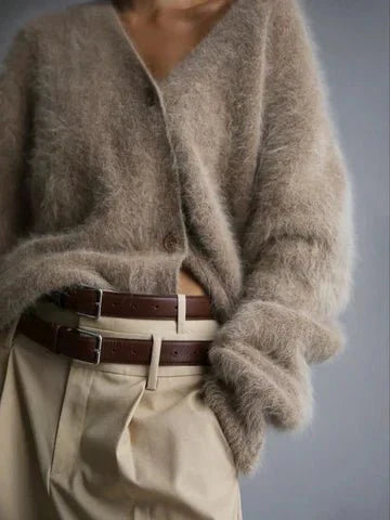 Levoire | Pull En Cachemire Moelleux Grande Taille De Luxe Avec Fermeture À Bouton