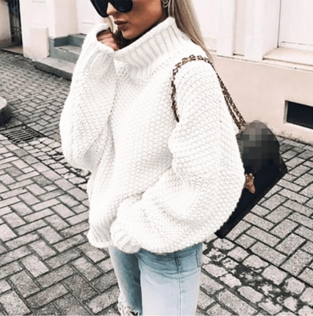 Levoire | Pull grande taille cosy femme Blanc