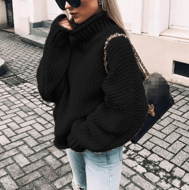 Levoire | Pull grande taille cosy femme Noir