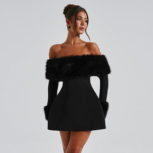 Levoire | Robe En Velours Avec Manches Longues Xx