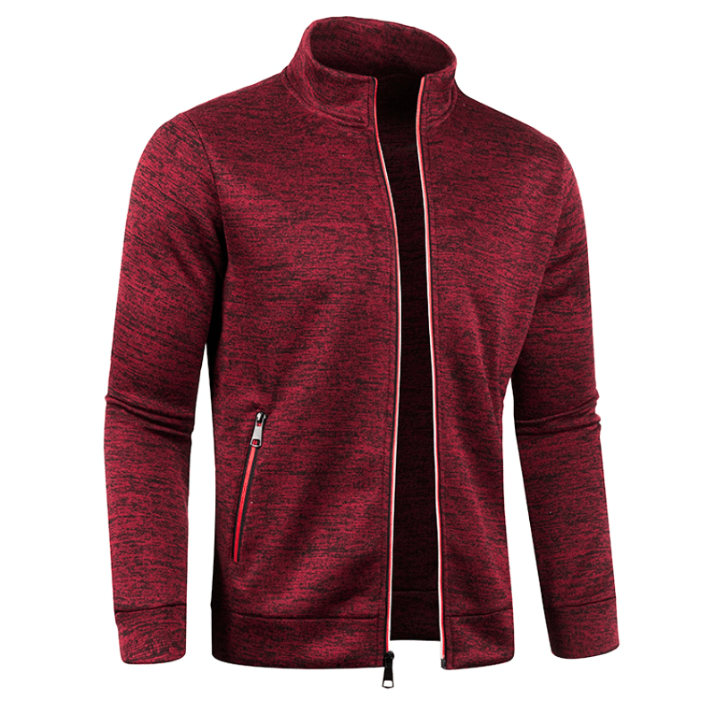 Levoire | Style Gilet pour hommes Pull coupe-vent pour hommes avec col montant Confortable Rot