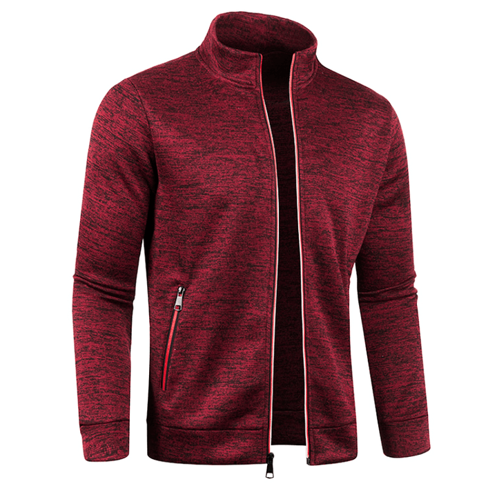 Levoire | Style Gilet pour hommes Pull coupe-vent pour hommes avec col montant Confortable Rot