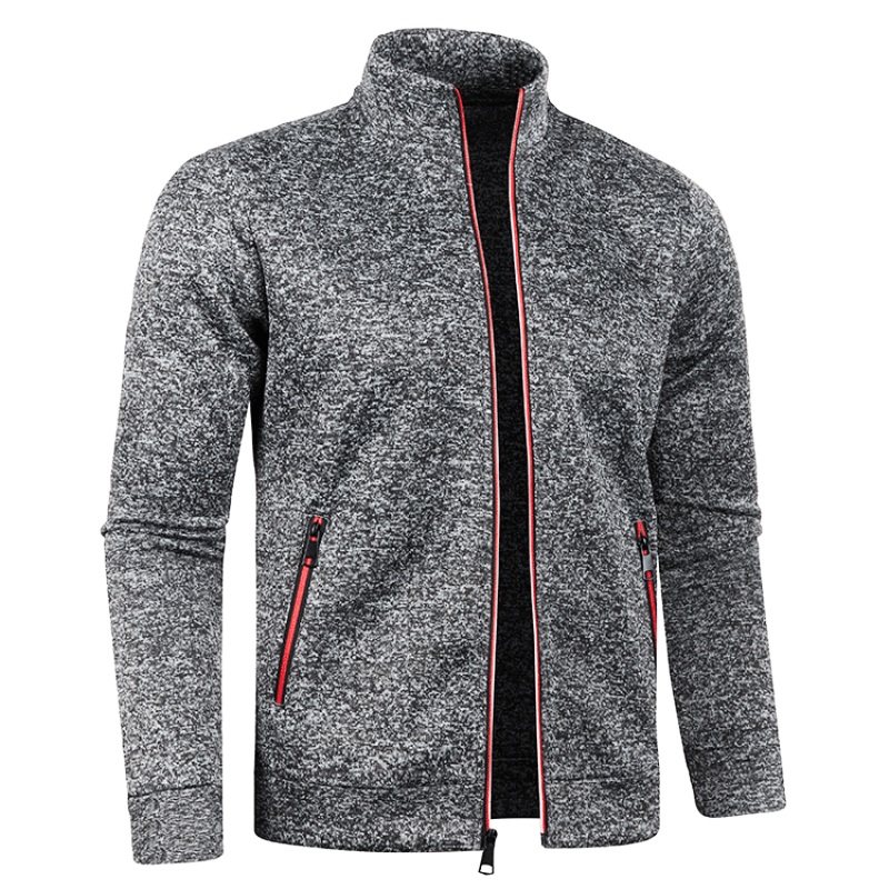 Levoire | Style Gilet pour hommes Pull coupe-vent pour hommes avec col montant Confortable Gris