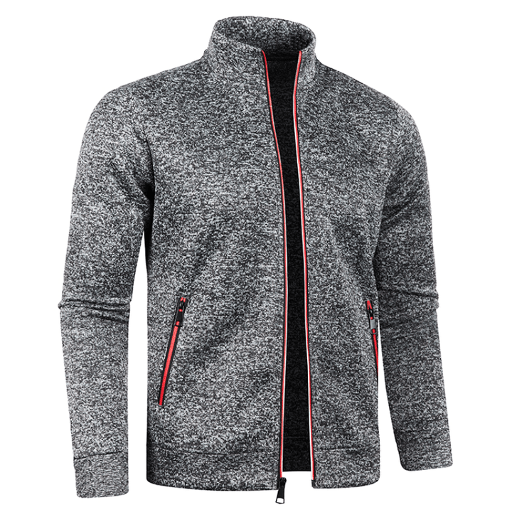 Levoire | Style Gilet pour hommes Pull coupe-vent pour hommes avec col montant Confortable Gris
