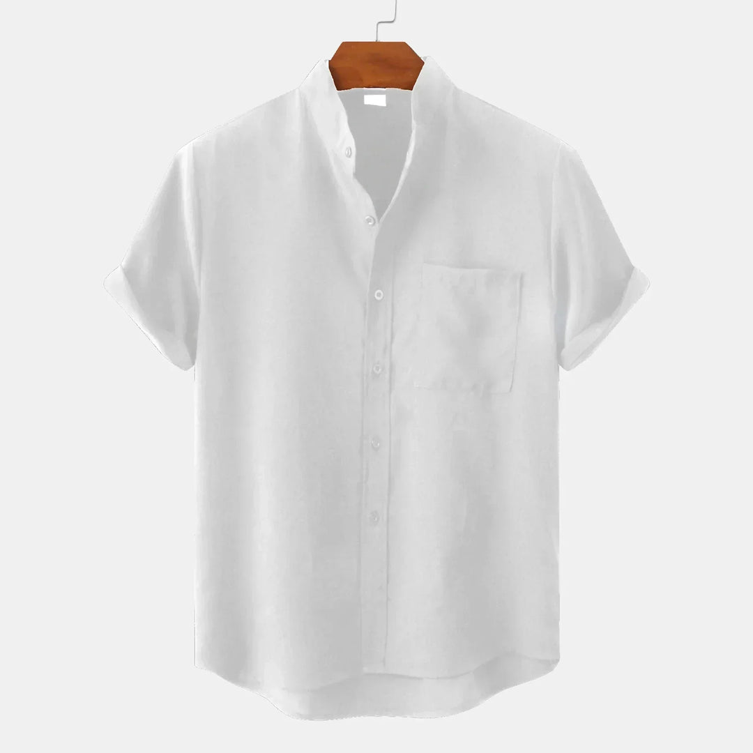 Levoire | Chemise De Loisirs En Lin Pour Hommes Blanc