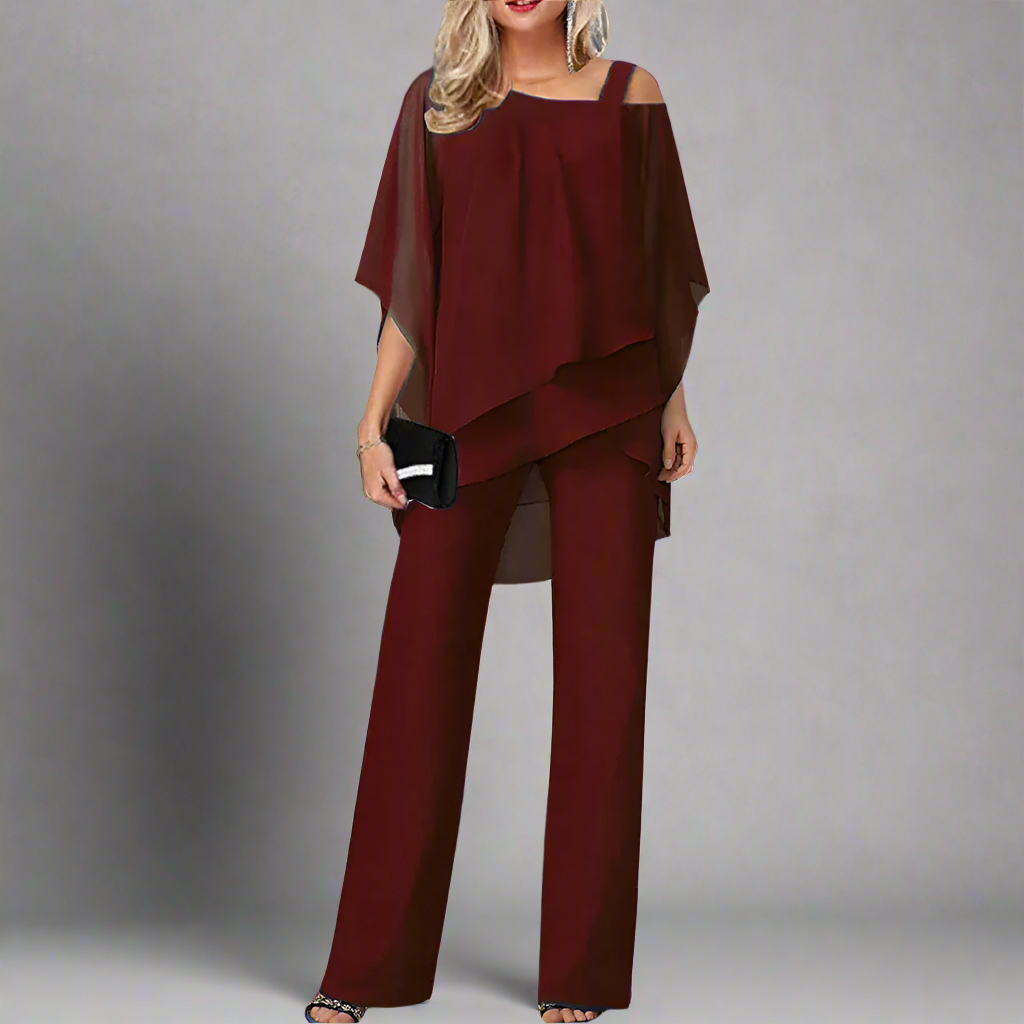 Levoire | Ensemble En Chiffon Pour Femme Ensemble Élégant Pour Soirées Festives Rot