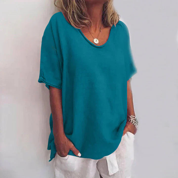 Levoire | Blouse Décontractée Et Confortable Pour Femmes Meerisebleu