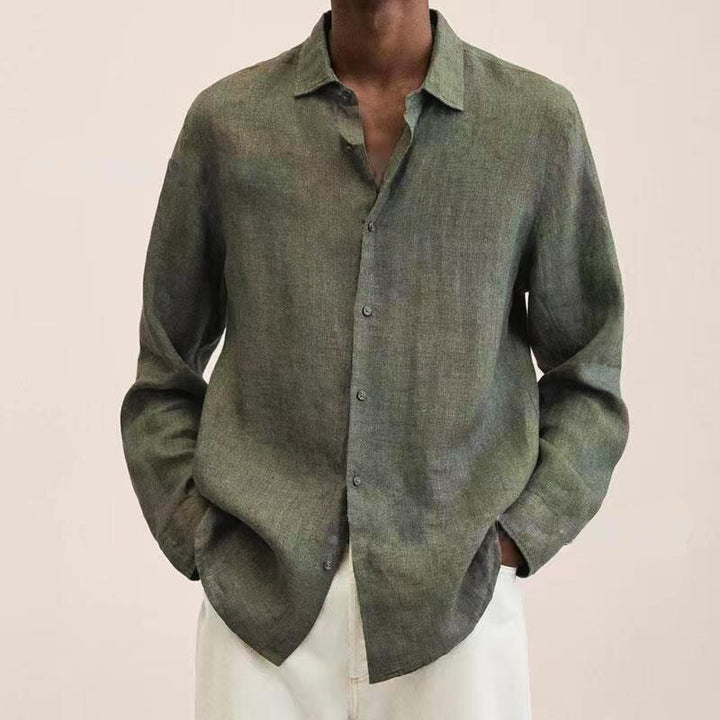 Levoire | Chemise Décontractée Pour Hommes En Coton À Manches Longues E