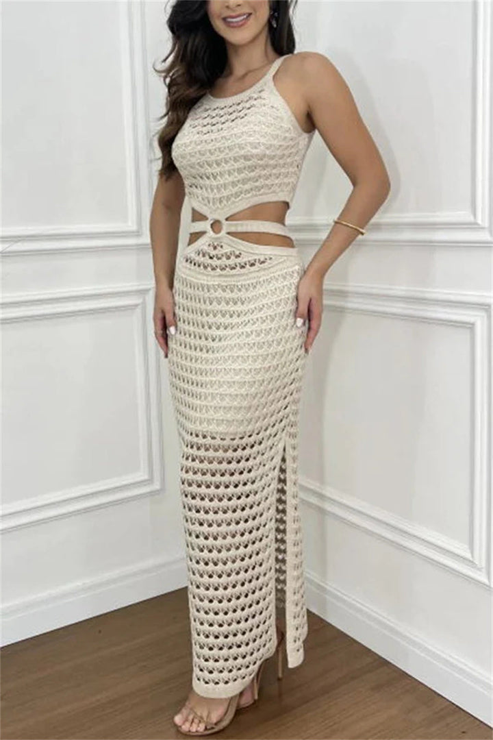 Levoire | Robe Tricot Tendance Beige