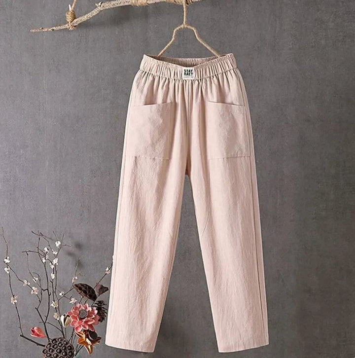 Levoire | Pantalon En Coton Décontracté Abricot