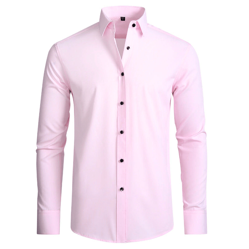 Levoire | Chemise pour hommes luxe anti-rides avec stretch confortable Rosa