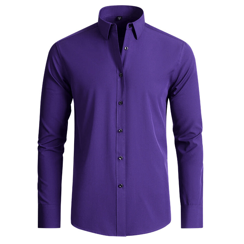 Levoire | Chemise pour hommes luxe anti-rides avec stretch confortable Lilas