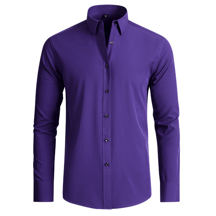 Levoire | Chemise pour hommes luxe anti-rides avec stretch confortable Lilas