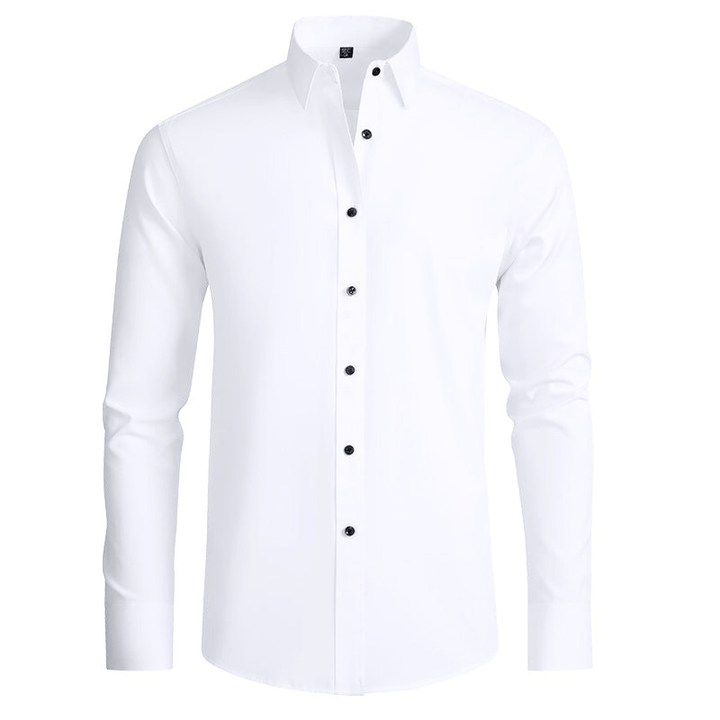 Levoire | Chemise pour hommes luxe anti-rides avec stretch confortable Blanc