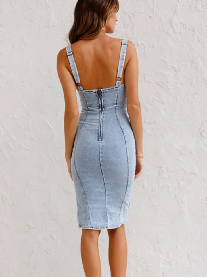 Levoire | Robe en cuir à bretelles ajustables