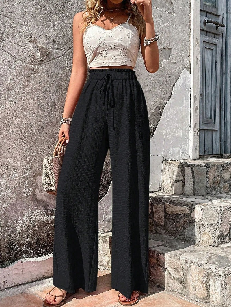 Levoire | Femme Pantalon large - L'été Noir
