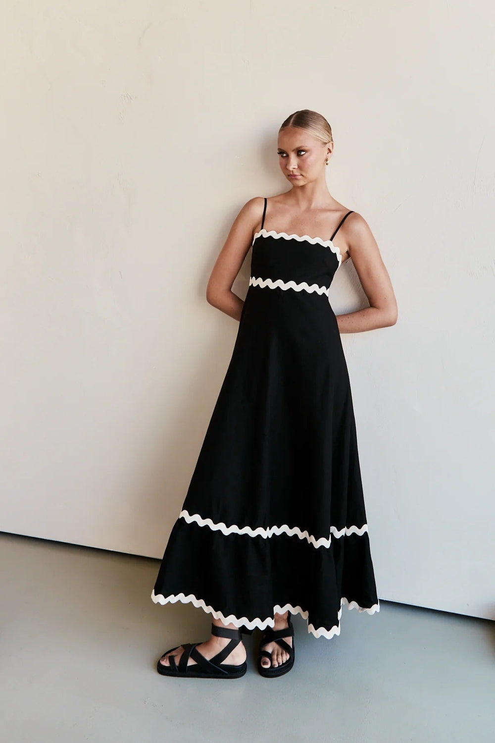 Levoire | Robe Longue Kapri En Contraste