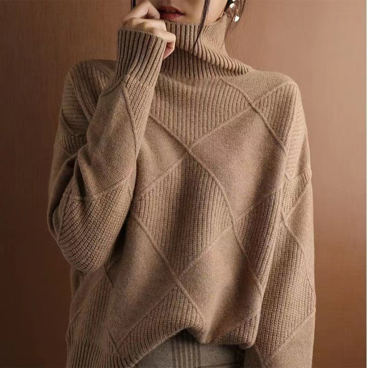 Levoire | Pull À Col Roulé Confortable Braun