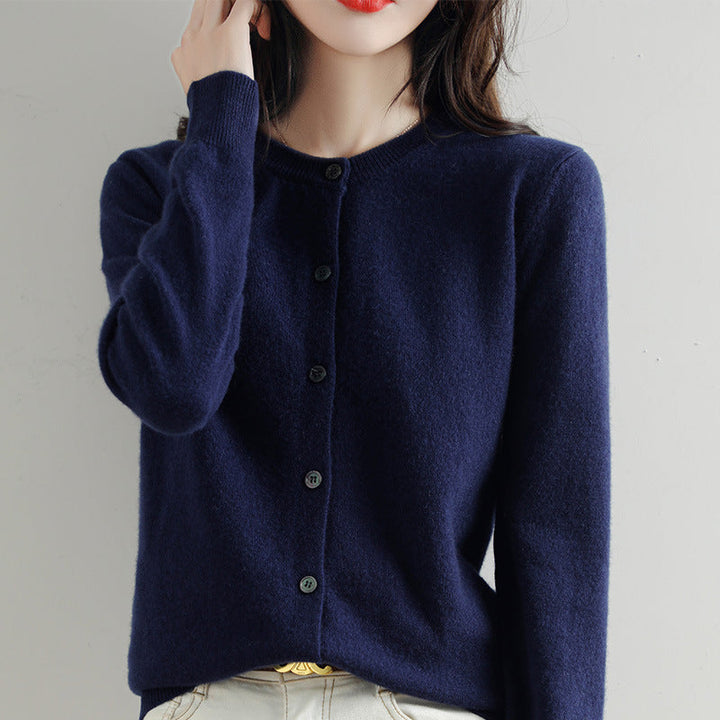 Levoire | Gilet En Tricot Douillet Avec Un Motif Délicat Bleu foncé
