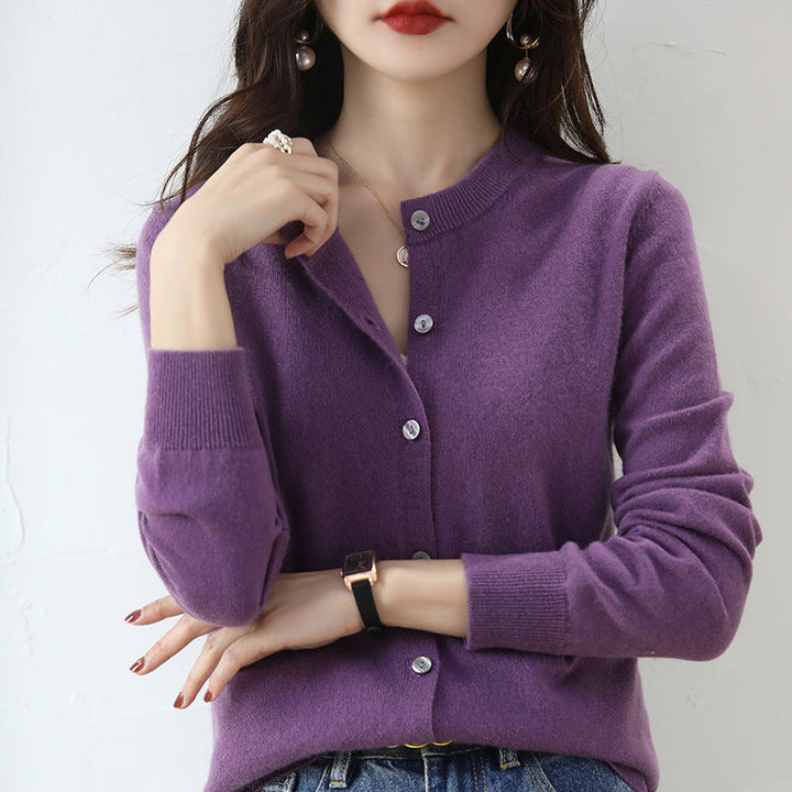 Levoire | Gilet En Tricot Douillet Avec Un Motif Délicat Lila