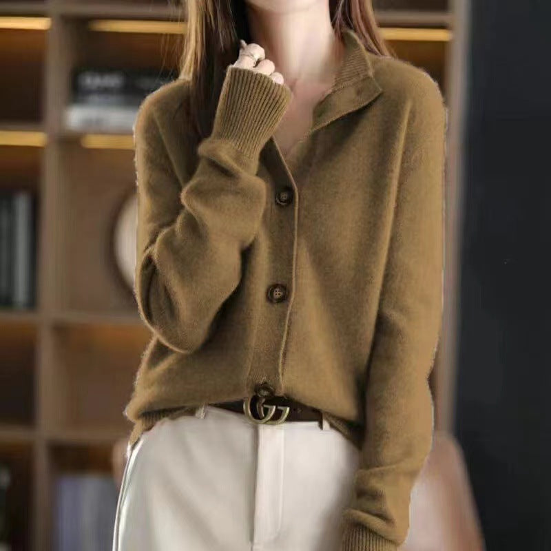 Levoire | Élégante, Confortable Et Douce Veste En Tricot Braun