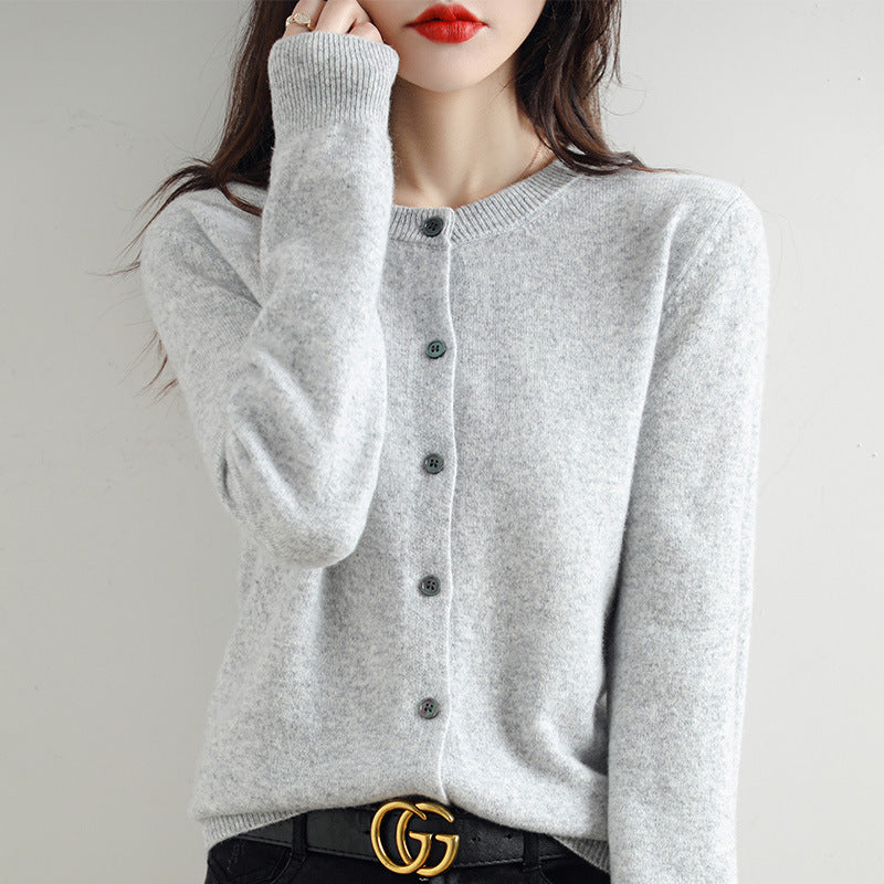 Levoire | Gilet En Tricot Douillet Avec Un Motif Délicat Gris clair