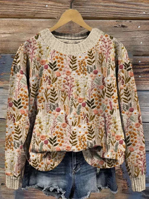 Levoire | Pull Fleuri Confortable