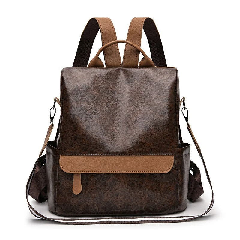 Levoire | Sac à Dos en Cuir Moderne et Fonctionnel pour Femmes Marron foncé