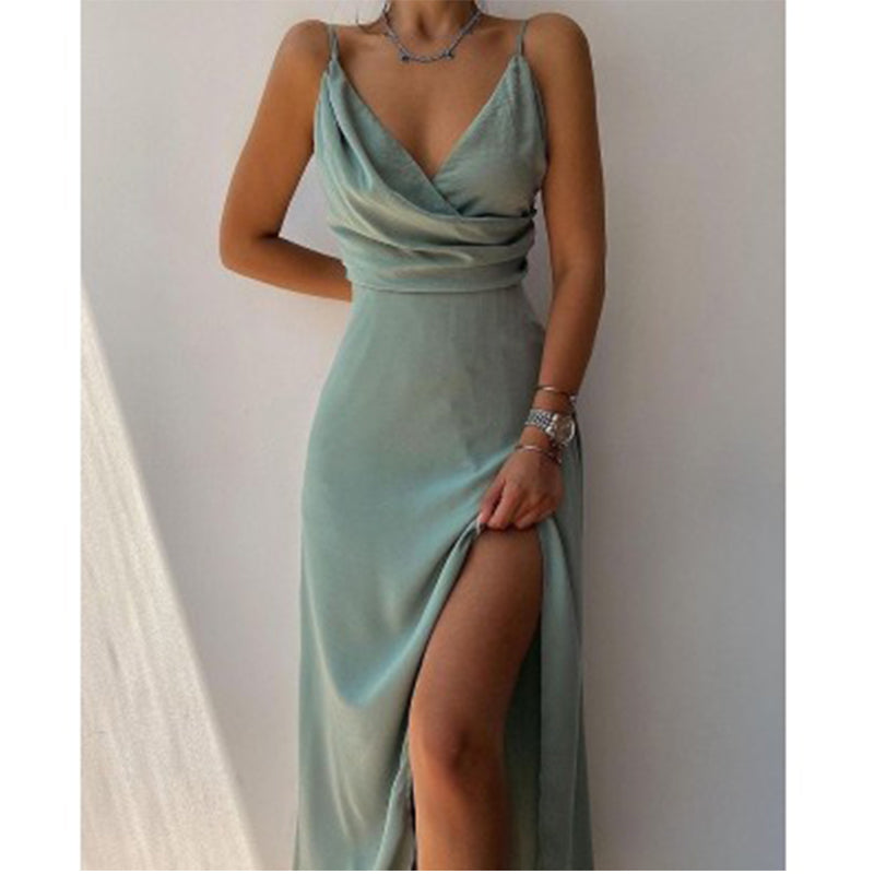 Levoire | Décolleté En V Robe De Bal Formelle À Bretelles Spaghetti