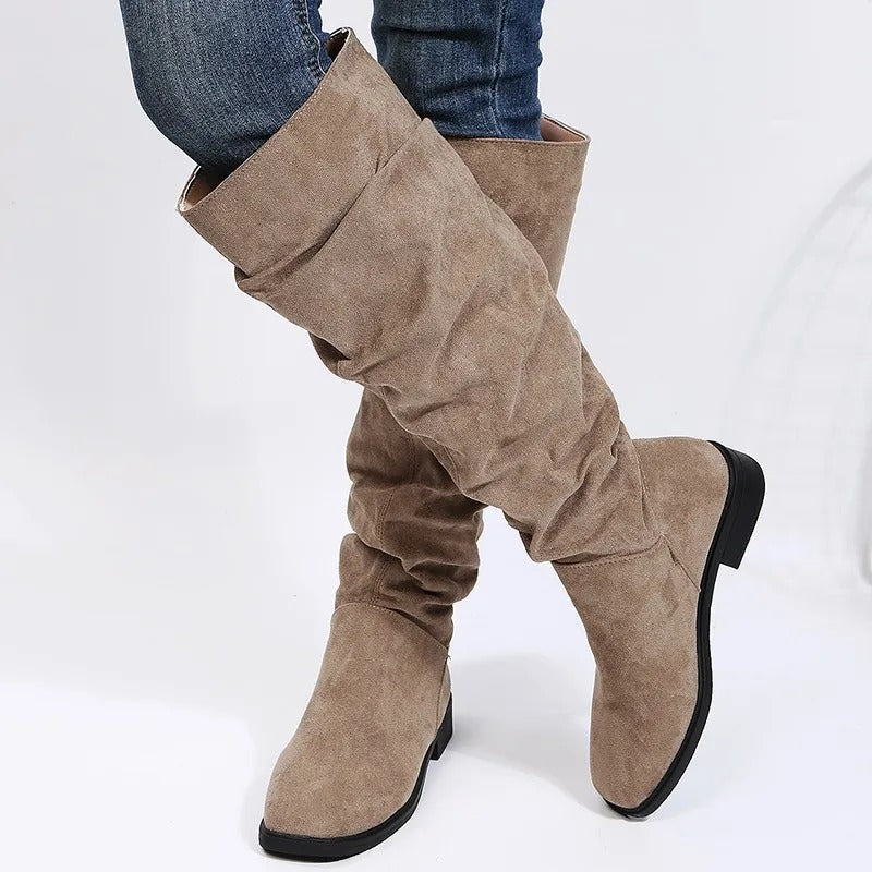 Levoire | Bottes Mi-Hautes Classiques À Bout Rond Pour Femmes