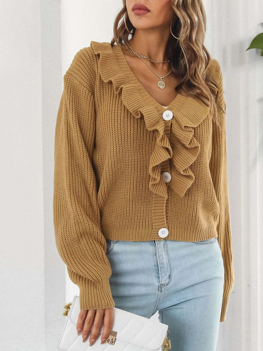 Levoire | Manteau À Finitions Cuir Modernes Kaki