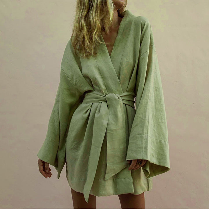 Levoire | Kimono-Robe Verte Pour Femmes Gina 2XL
