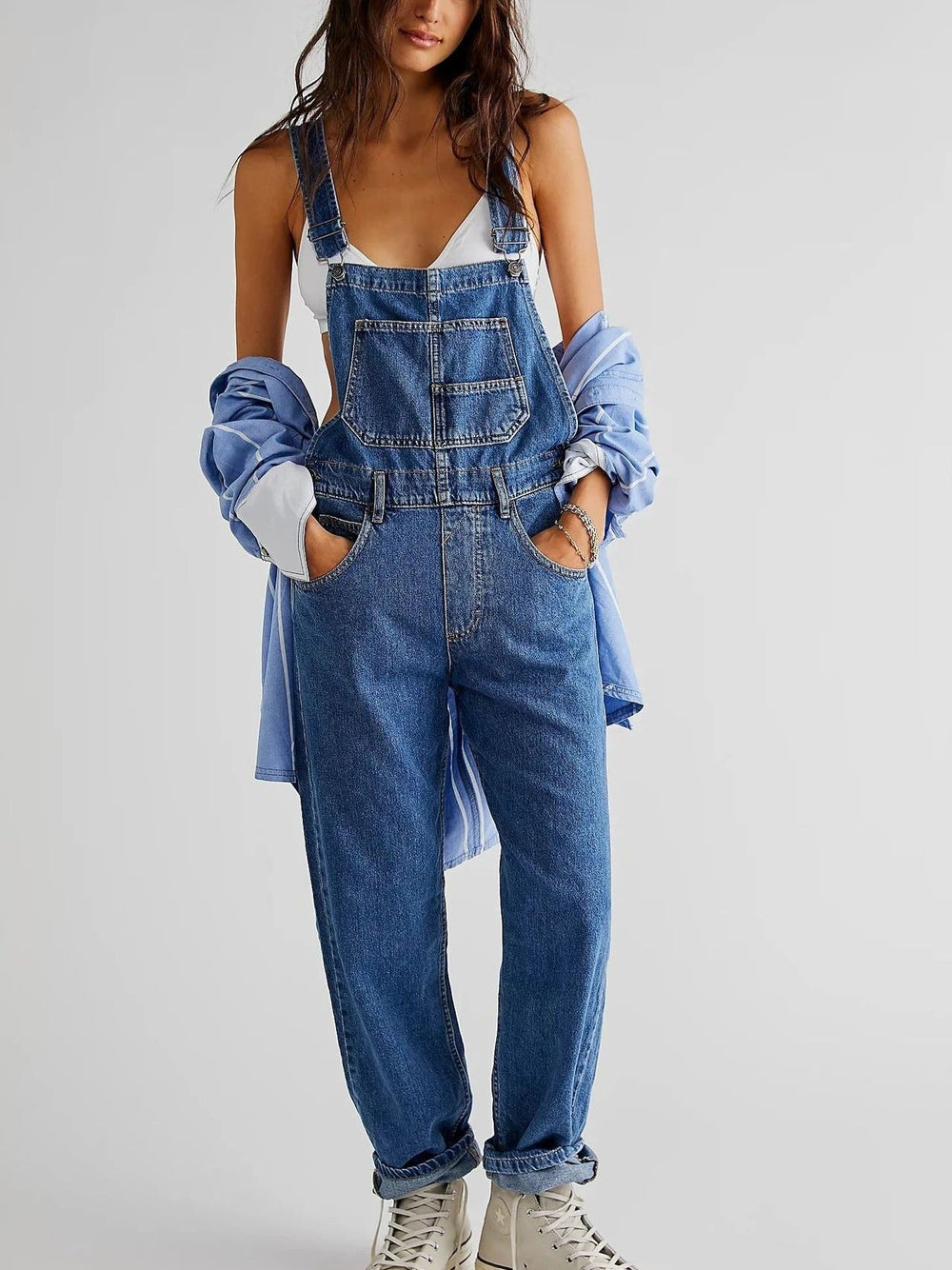 Levoire | Salopettes En Denim Pour Femmes Bleu 1