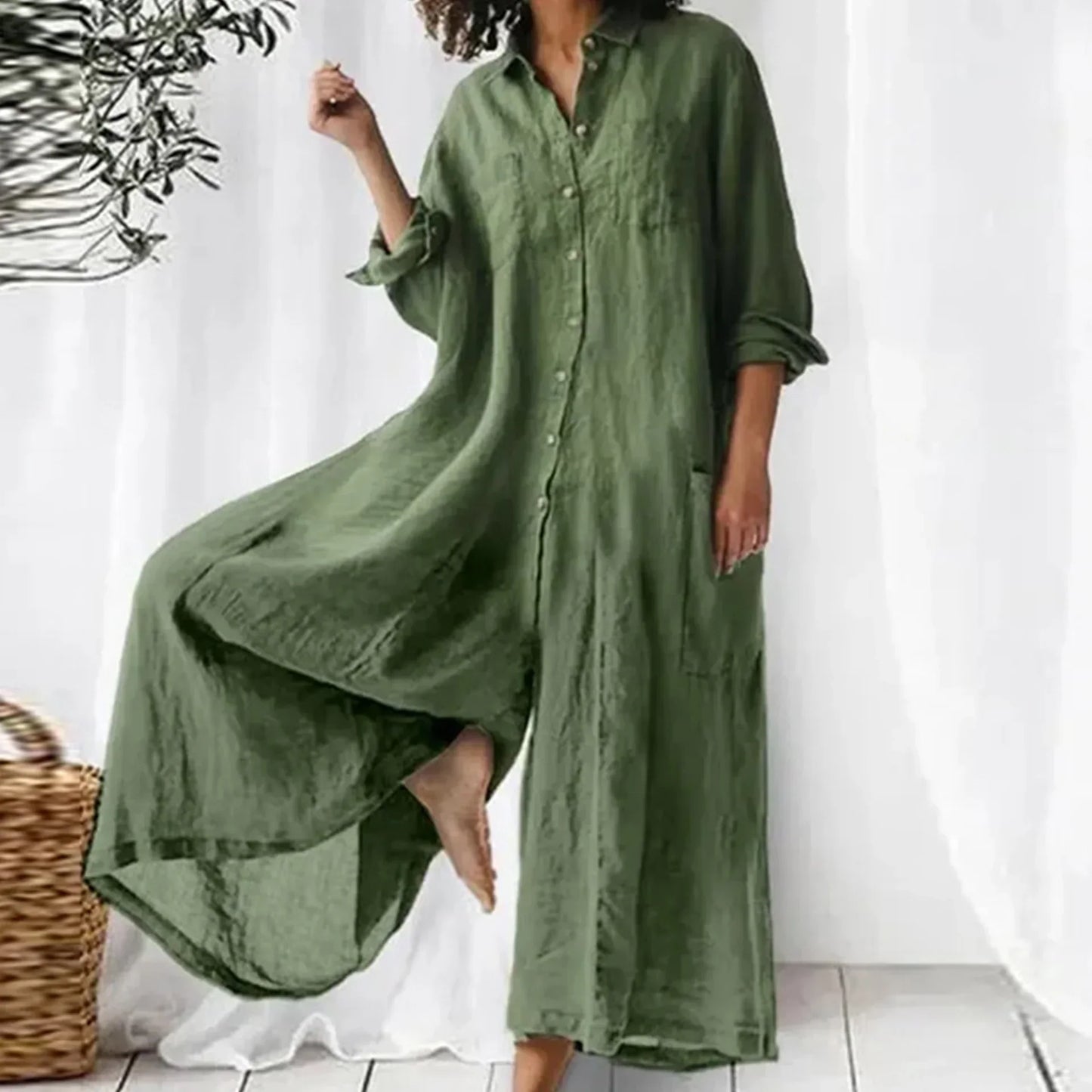 Levoire | Jum Jumpsuit Intemporel Pour Femmes Vert foncé