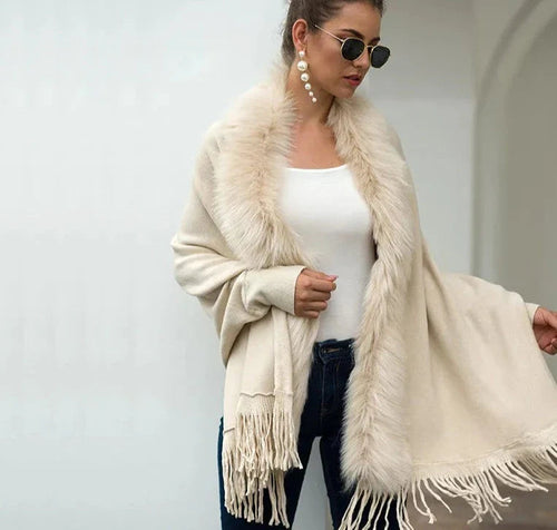 Levoire | Poncho En Fourrure À Manches Longues Confortable