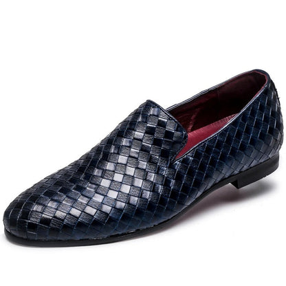 Levoire | Bottes En Cuir Tissées Luxe Et Confort Ensemble Bleu