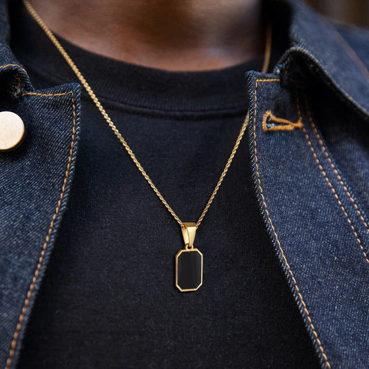 Levoire | Collier en Acier Inoxydable avec Finition Émaillée et Design Audacieux pour Femme L'or