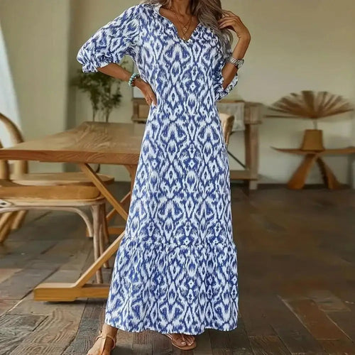 Levoire | Maxi-robe pour femme - Bleu