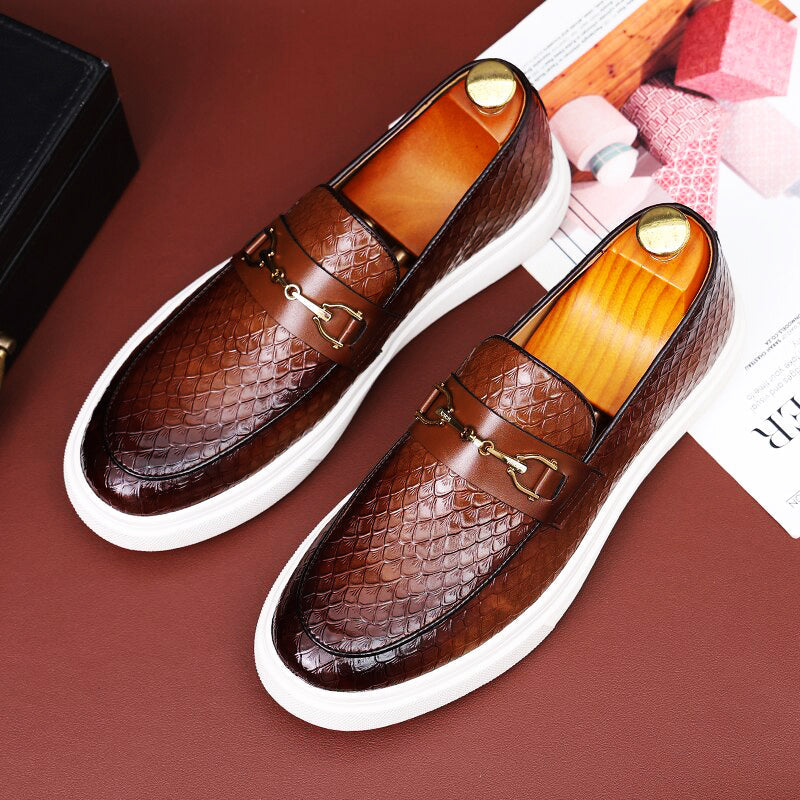 Levoire | NoirVert Ombre loafer Riche cognac
